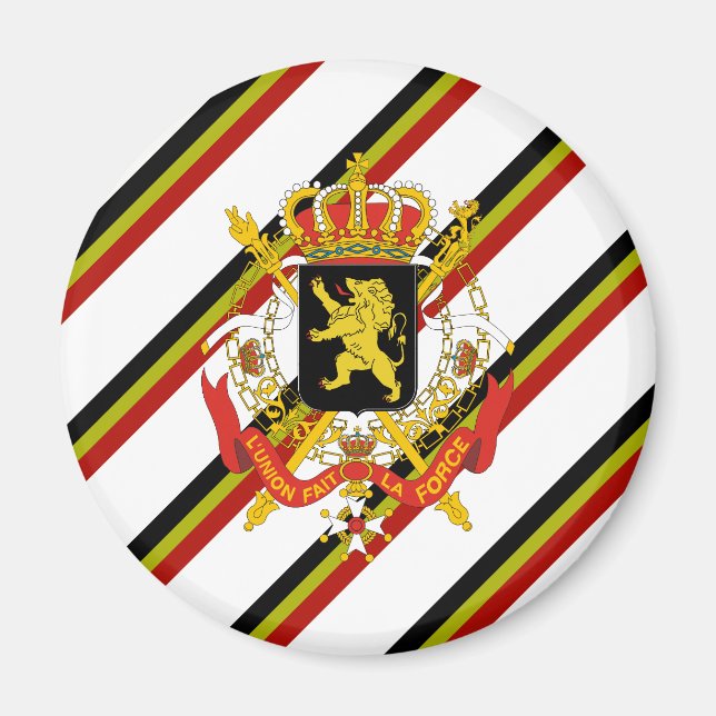 Flagge Belgiens Magnet (Vorne)