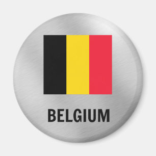 Flagge Belgiens Magnet
