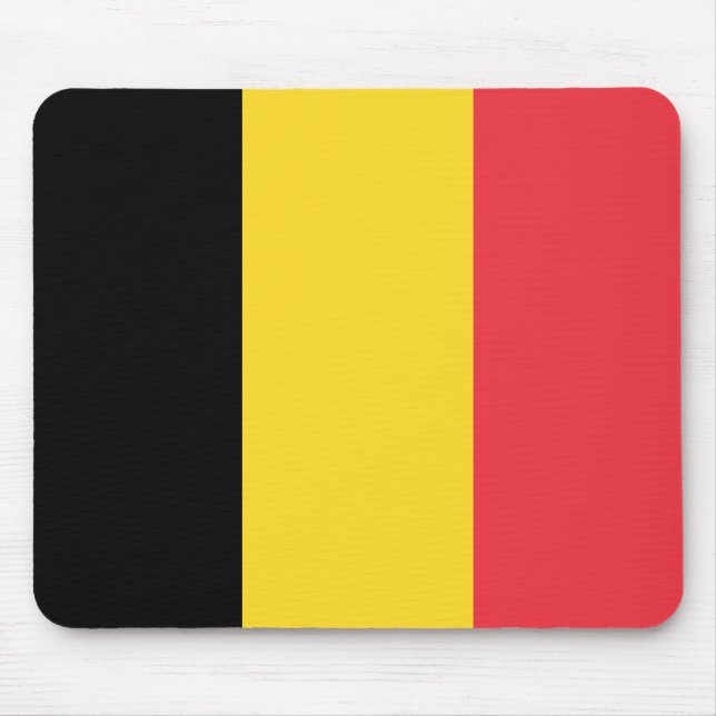 Flagge Belgiens Mousepad (Vorne)