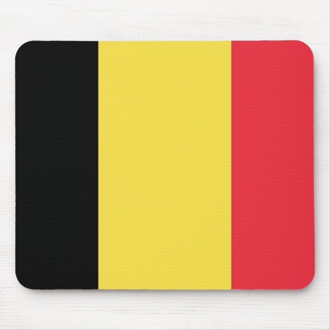 Flagge Belgiens Mousepad (Vorne)
