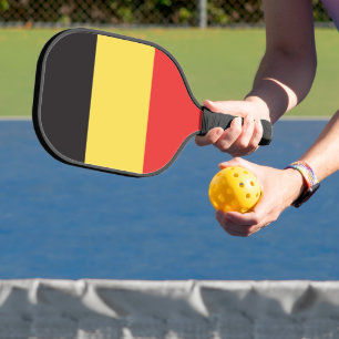 Flagge Belgiens Pickleball Schläger