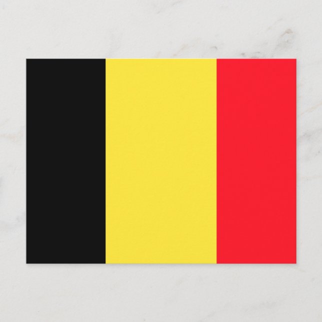 Flagge Belgiens Postkarte (Vorderseite)