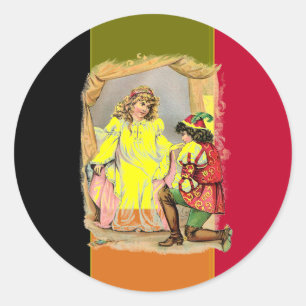 Flagge Belgiens Runder Aufkleber