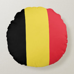 Flagge Belgiens Rundes Kissen
