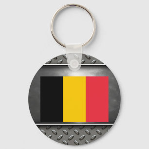 Flagge Belgiens Schlüsselanhänger