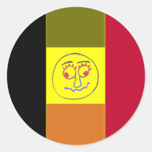 Flagge Belgiens - Sticker auf der Sonnenseite