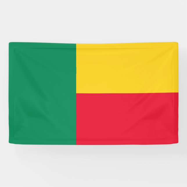 Flagge Benins (Afrika) Banner (Horizontal)