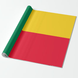 Flagge Benins (Afrika) Geschenkpapier