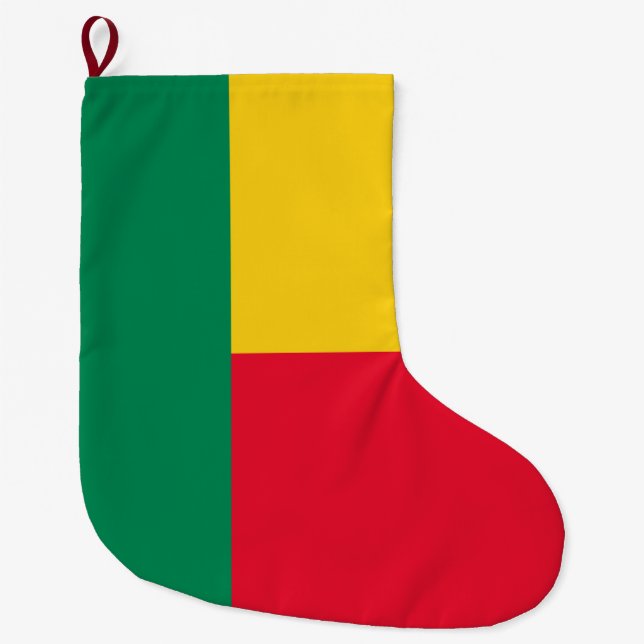 Flagge Benins (Afrika) Großer Weihnachtsstrumpf (Vorderseite)