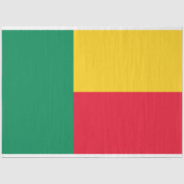 Flagge Benins (Afrika) Seidenpapier