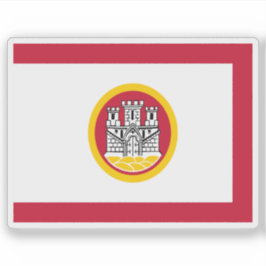 Flagge Bergens, Norwegen Aufkleber