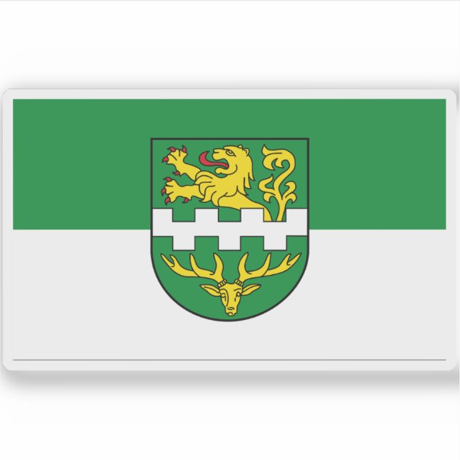 Flagge Bergisch Gladbach, Deutschland Aufkleber (Vorderseite)