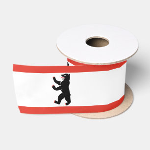 Flagge Berlins (deutsche Stadt) Satinband