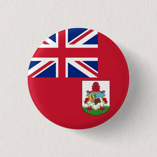 Flagge Bermudas Button (Vorderseite)