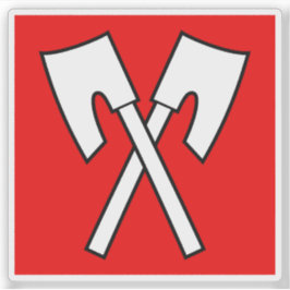 Flagge Biel/Bienne, Schweiz Aufkleber