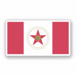 Flagge Birminghams, Alabama Oval Sticker