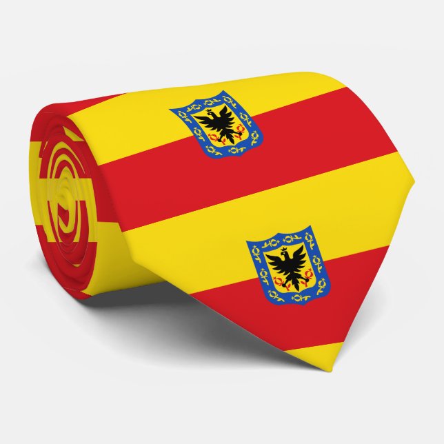 Flagge Bogotas, kolumbianische Krawatte (Gerollt)