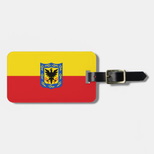 Flagge Bogotas, Kolumbien Gepäckanhänger