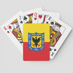 Flagge Bogotas, Kolumbien Spielkarten
