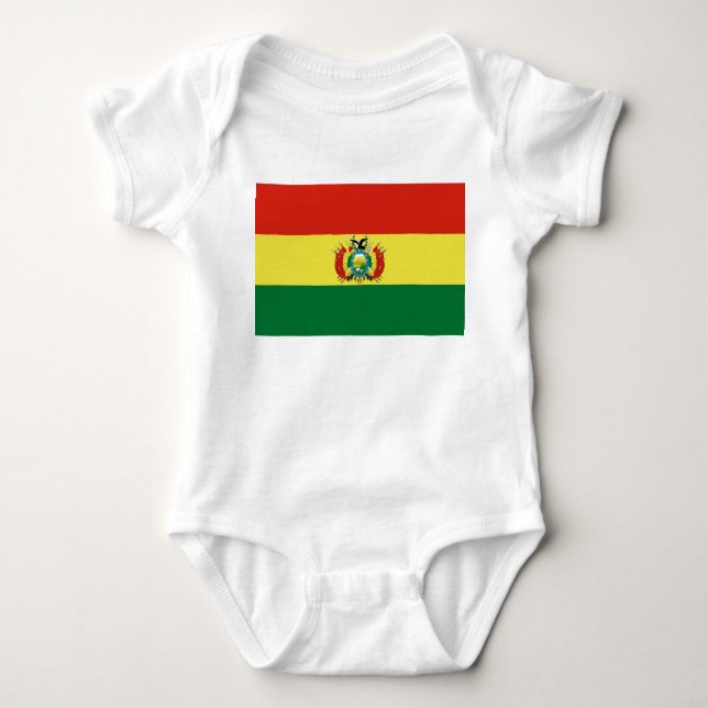Flagge Boliviens Baby Strampler (Vorderseite)