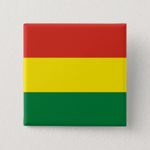 Flagge Boliviens (Bolivien) Button