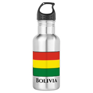 Flagge Boliviens (Bolivien) Edelstahlflasche