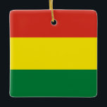 Flagge Boliviens (Bolivien) Keramikornament<br><div class="desc">Anpassbare World Flag Produkte - Bitte fühlen Sie sich frei, Ihren eigenen Text hinzuzufügen.</div>