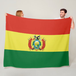 Flagge Boliviens Fleecedecke