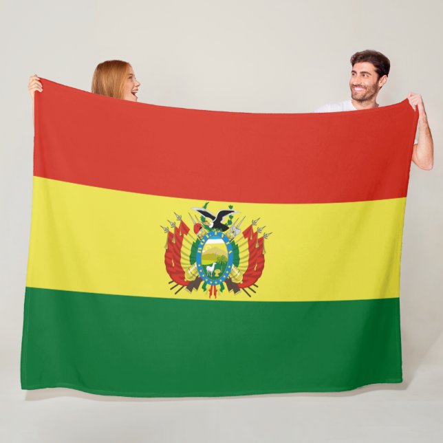 Flagge Boliviens Fleecedecke (Beispiel)