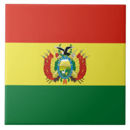 Flagge Boliviens Fliese