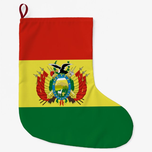 Flagge Boliviens Großer Weihnachtsstrumpf (Vorderseite)