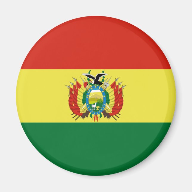 Flagge Boliviens Magnet (Vorne)