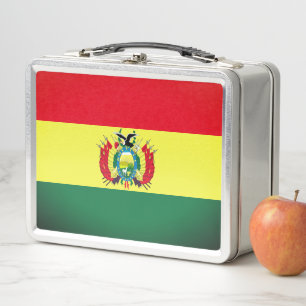 Flagge Boliviens Metall Brotdose