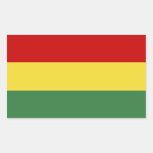 Flagge Boliviens Rechteckiger Aufkleber