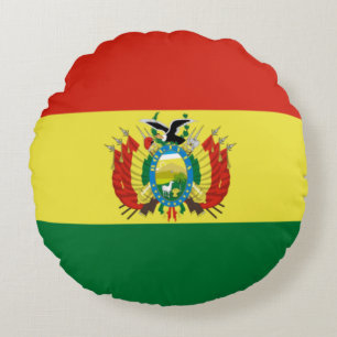 Flagge Boliviens Rundes Kissen