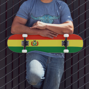 Flagge Boliviens Skateboard