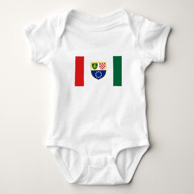 Flagge Bosnien und Herzegowina Baby Strampler (Vorderseite)