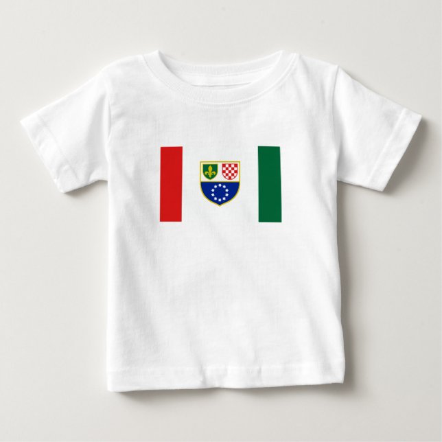 Flagge Bosnien und Herzegowina Baby T-shirt (Vorderseite)
