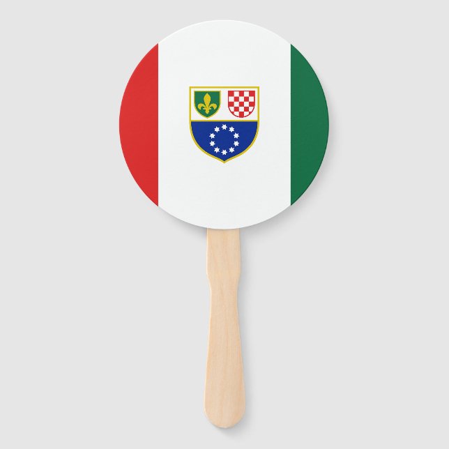 Flagge Bosnien und Herzegowina Fächer (Vorderseite)