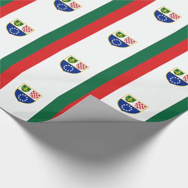 Flagge Bosnien und Herzegowina Geschenkpapier (Ecke)