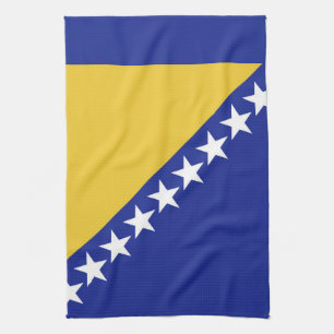 Flagge Bosnien und Herzegowina Geschirrtuch