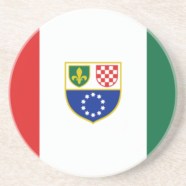Flagge Bosnien und Herzegowina Getränkeuntersetzer (Vorne)