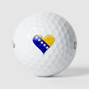 Flagge Bosnien und Herzegowina Golfball