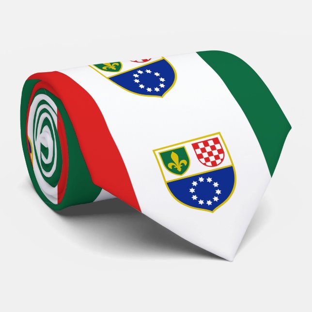 Flagge Bosnien und Herzegowina Krawatte (Gerollt)