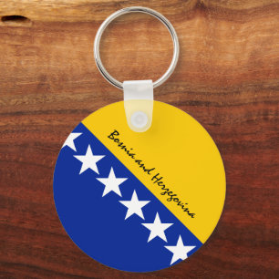 Flagge Bosnien und Herzegowina, Patrioten/Sport Schlüsselanhänger