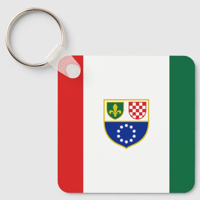 Flagge Bosnien und Herzegowina Schlüsselanhänger (Vorderseite)