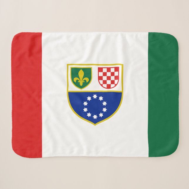 Flagge Bosnien und Herzegowina Sherpadecke (Vorderseite (Horizontal))