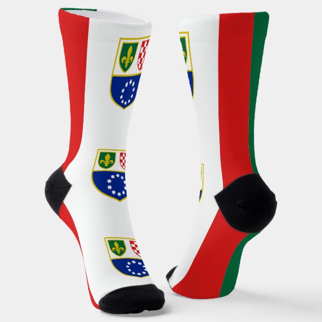 Flagge Bosnien und Herzegowina Socken (Gewinkelt)