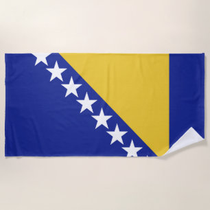 Flagge Bosnien und Herzegowina Strandtuch
