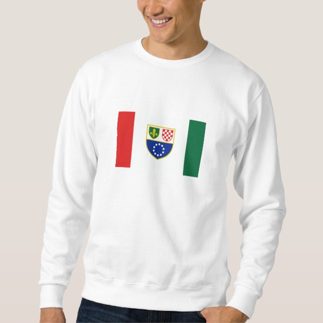 Flagge Bosnien und Herzegowina Sweatshirt (Vorderseite)